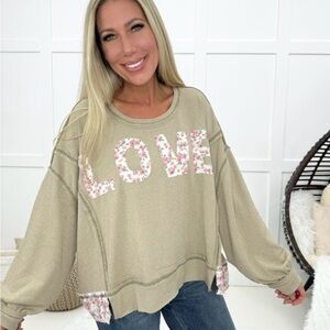 NEW! POL Love Me Sweater Size Large